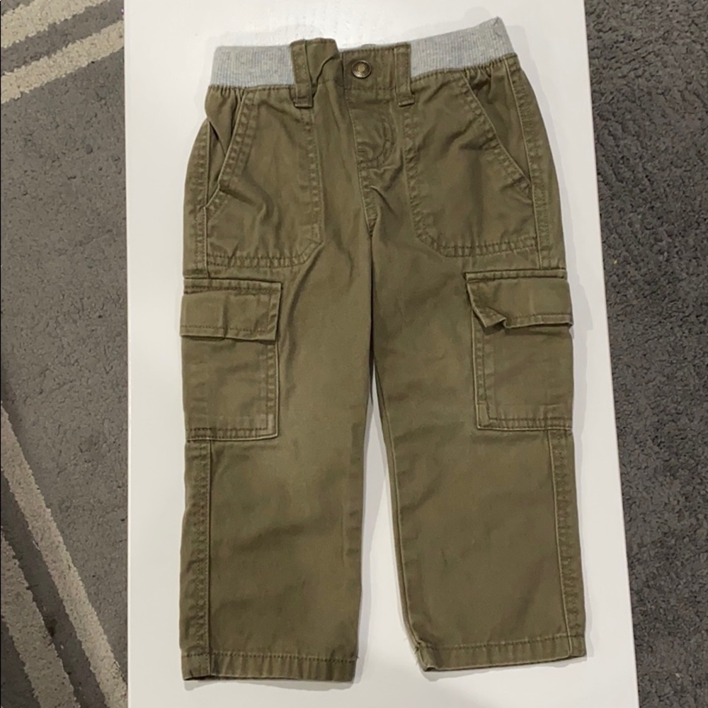 Boys Green Cargo Pants